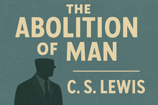 Give me a horizontal illustration of The Abolition of Man by C. S. Lewis.