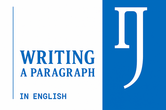 A horizontal picture of a design conveying the title of paragraph writing.