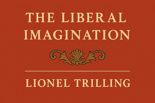 A horizontal illustration of The Liberal Imagination by Lionel Trilling