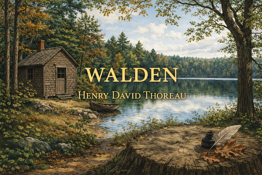 An AI illustration of Walden by Henry David Thoreau in horizontal orientation