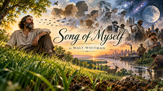 Illustration of a conceptual realization of Song of Myself by Walt Whitman in horizontal orientation