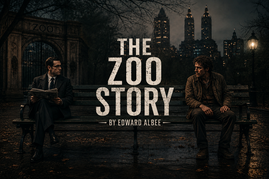 An illustration of a conceptual realization of The Zoo Story by Edward Albee in horizontal orientation